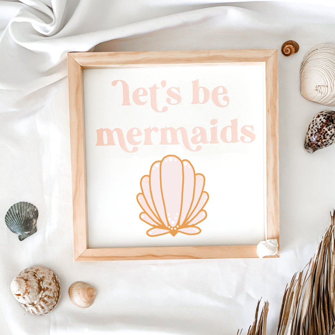 Mermaid Sign, Clubhouse Sign, Girls Playhouse, Treehouse Sign, Outdoor Wood Sign, Mermaid Decor, Under The Sea, Girl Play Area, Yard on sale Sign