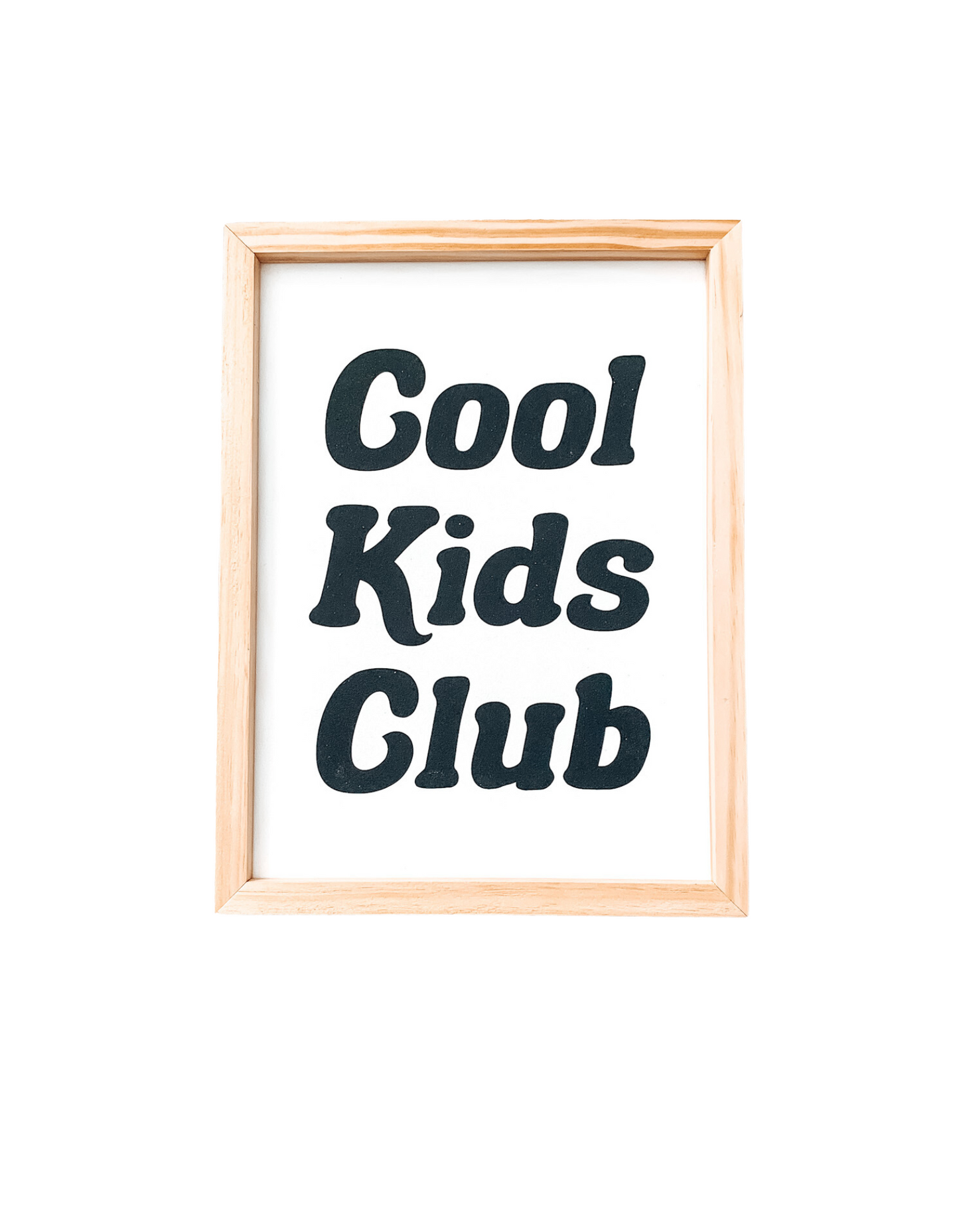 Cool Kids Club | Kids Room Wall Decor