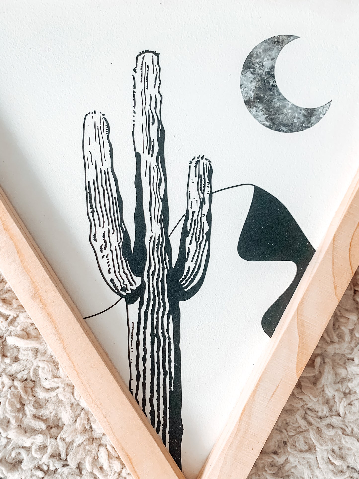 Saguaro | Boho Southwest Triangle Sign