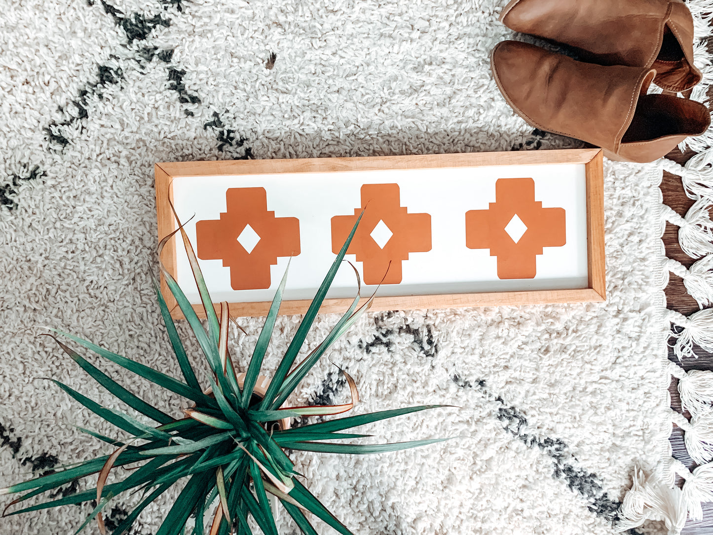 Southwest Pueblo Panel Sign | Boho Wall Decor