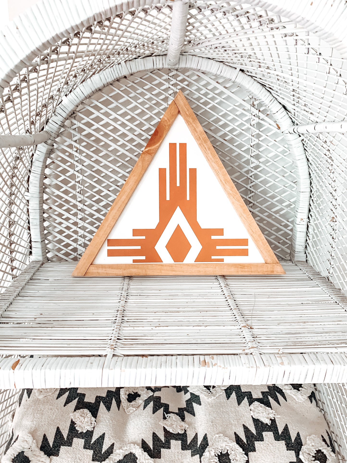 Southwest Tri (Dusty Terra Cotta) | Boho Accent Sign