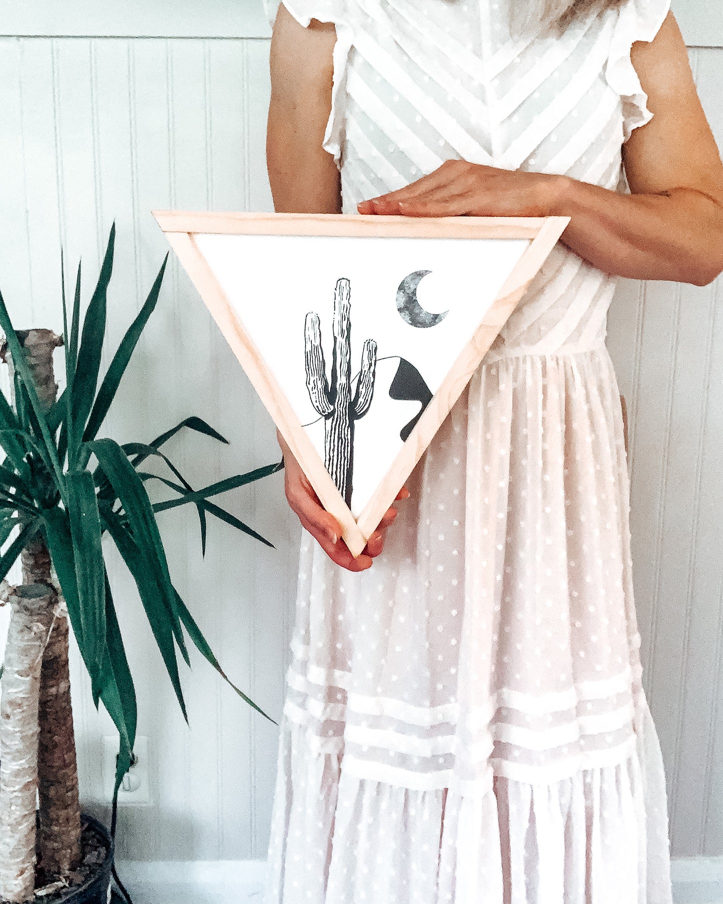 Saguaro | Boho Southwest Triangle Sign