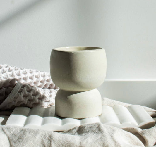Concrete Pedestal Candle | Love By The Moon