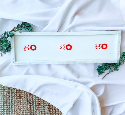 Ho Ho Ho | Candy Cane Holiday Sign