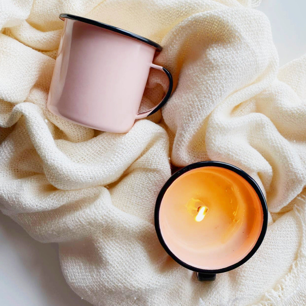 Espresso Candle In Blush Pink Mug