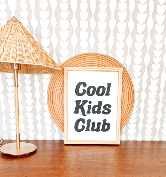 Cool Kids Club | Kids Room Wall Decor