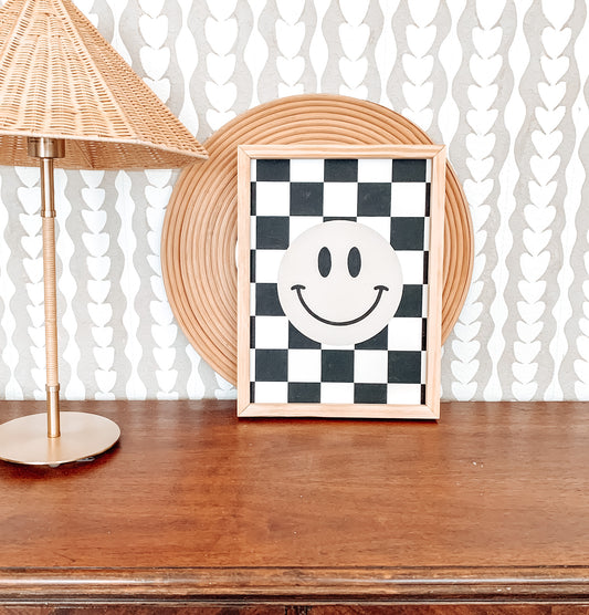 Checks & Smiles | Kids Room Sign