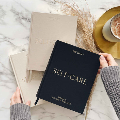 Daily Self Care Journal | Reflection + Gratitude (Almond)