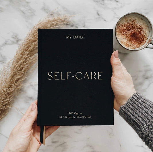 Daily Self Care Journal | Reflection + Gratitude (Black)