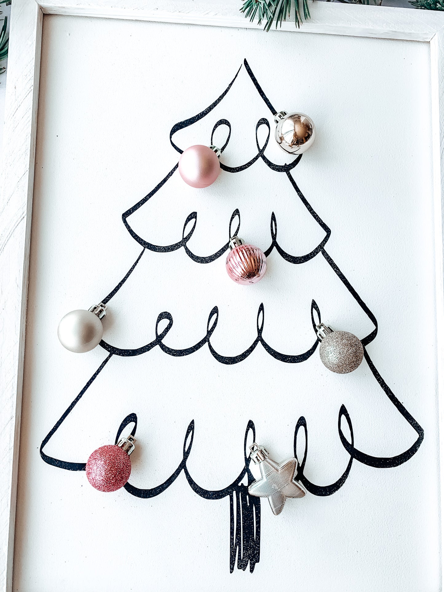 Boho Pink Christmas Tree