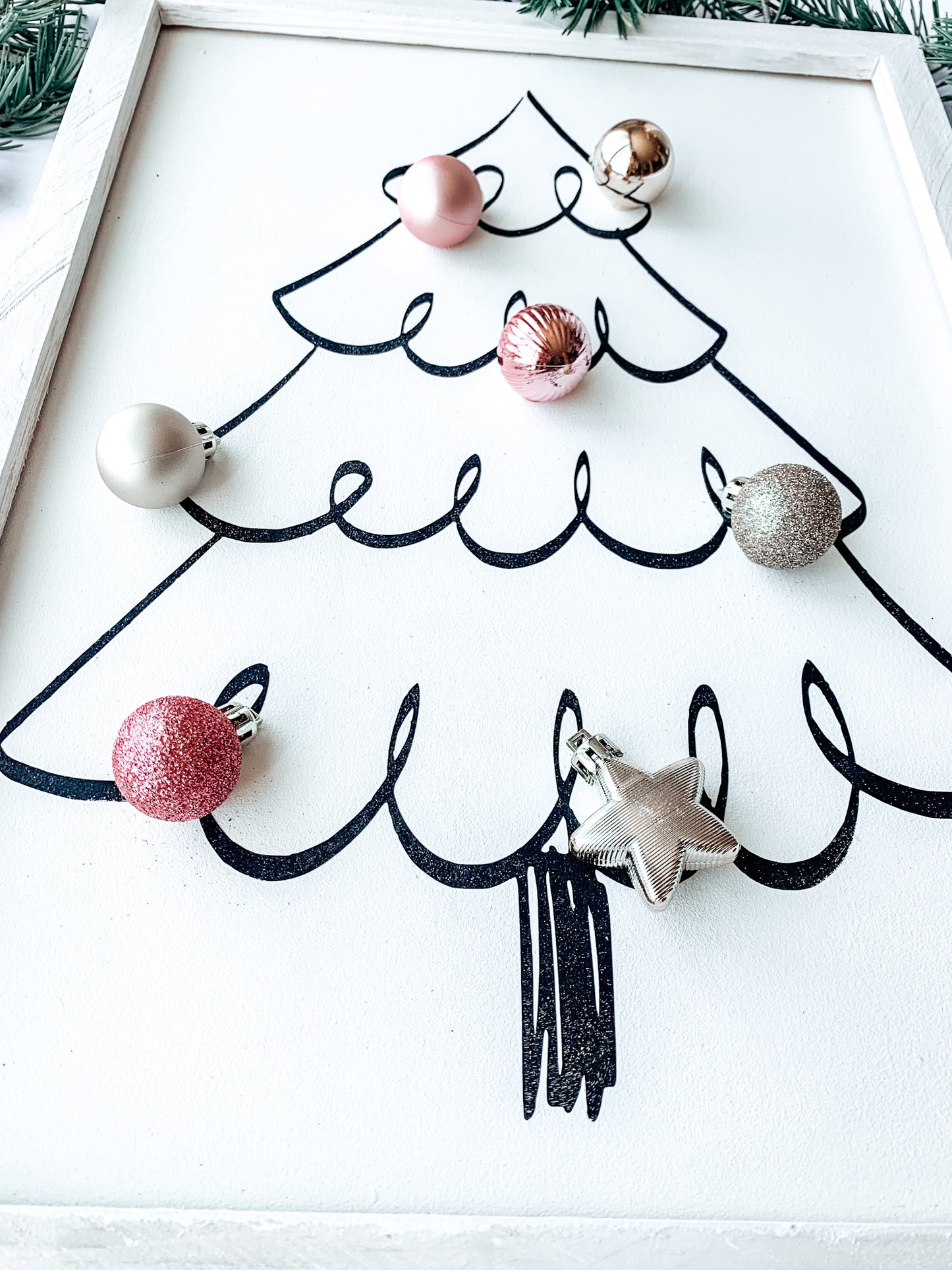 Boho Pink Christmas Tree