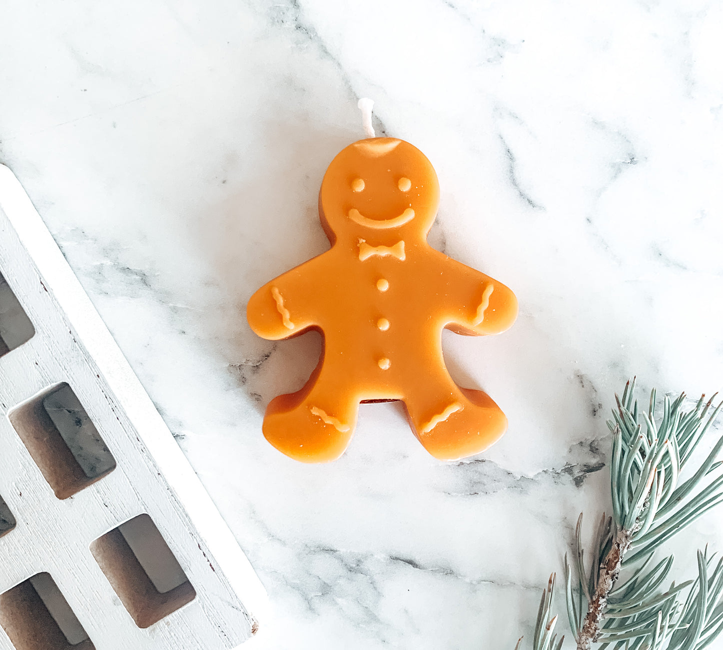 Gingerbread Man Scented Candle | Soy Christmas Candle