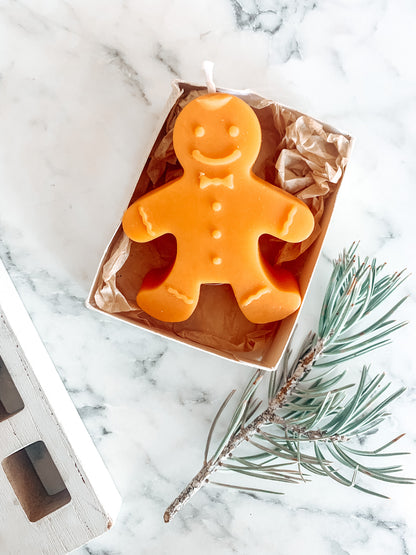 Gingerbread Man Scented Candle | Soy Christmas Candle