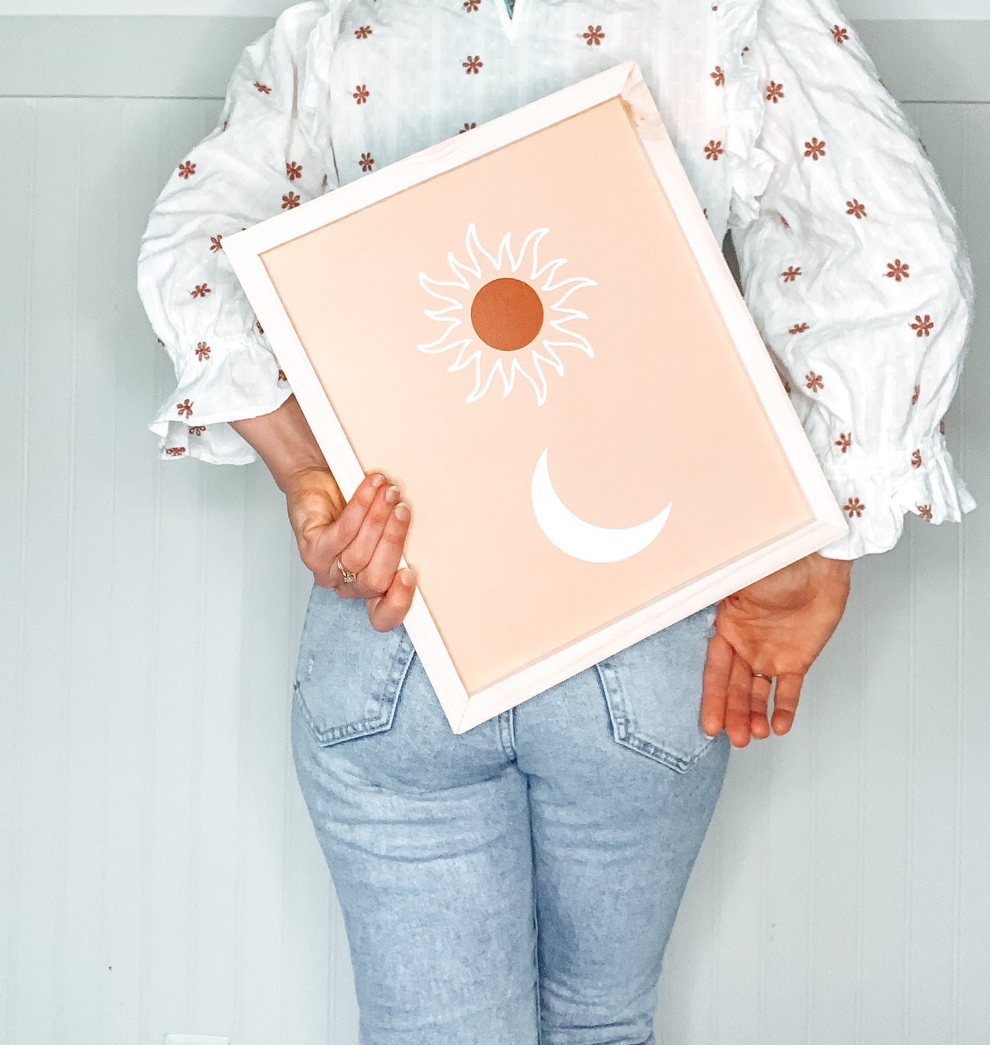 Sun + Moon | Boho Summer Wood Sign