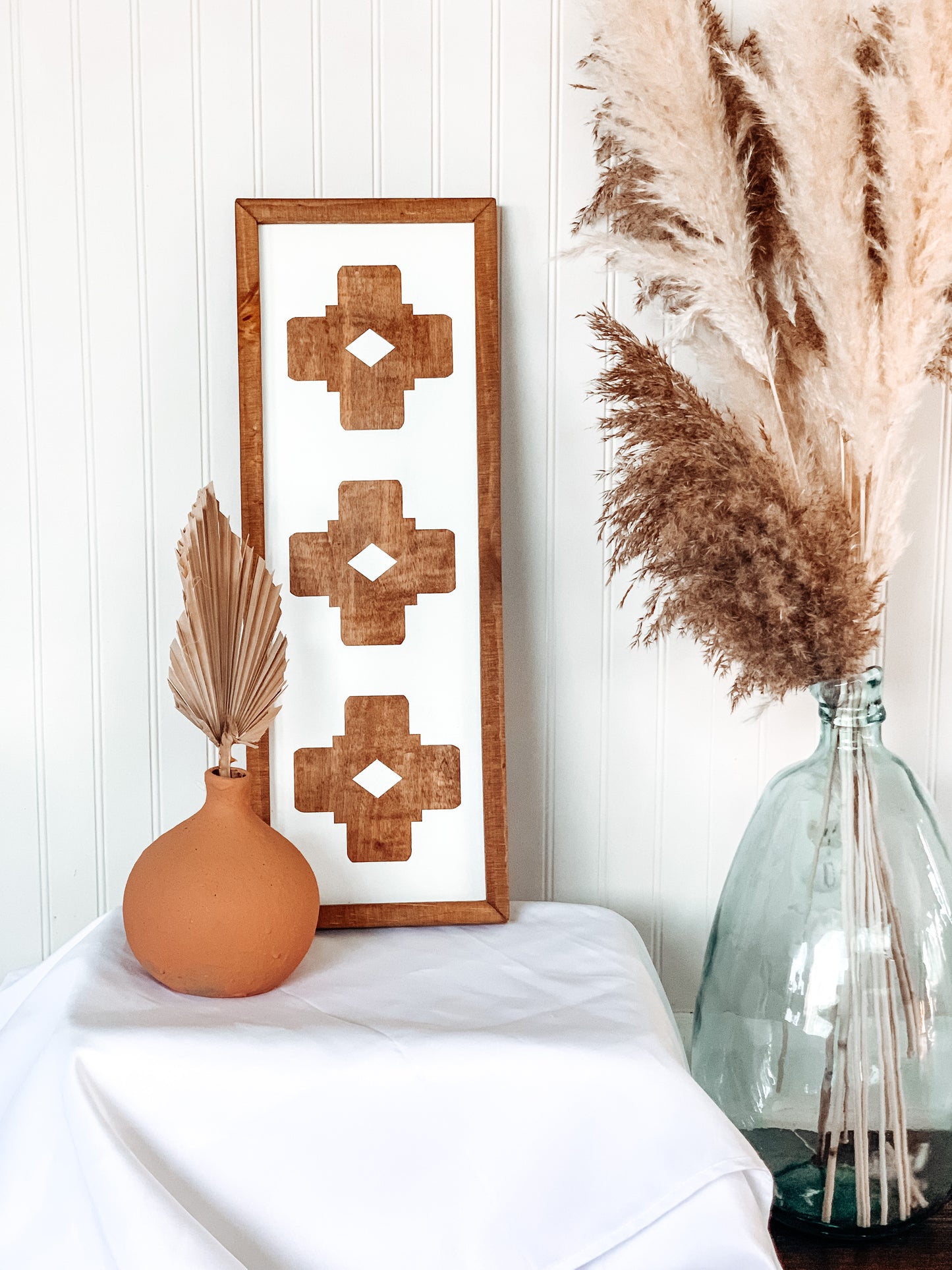 Pueblo Panel (Stained) | Boho Southwest Wall Decor