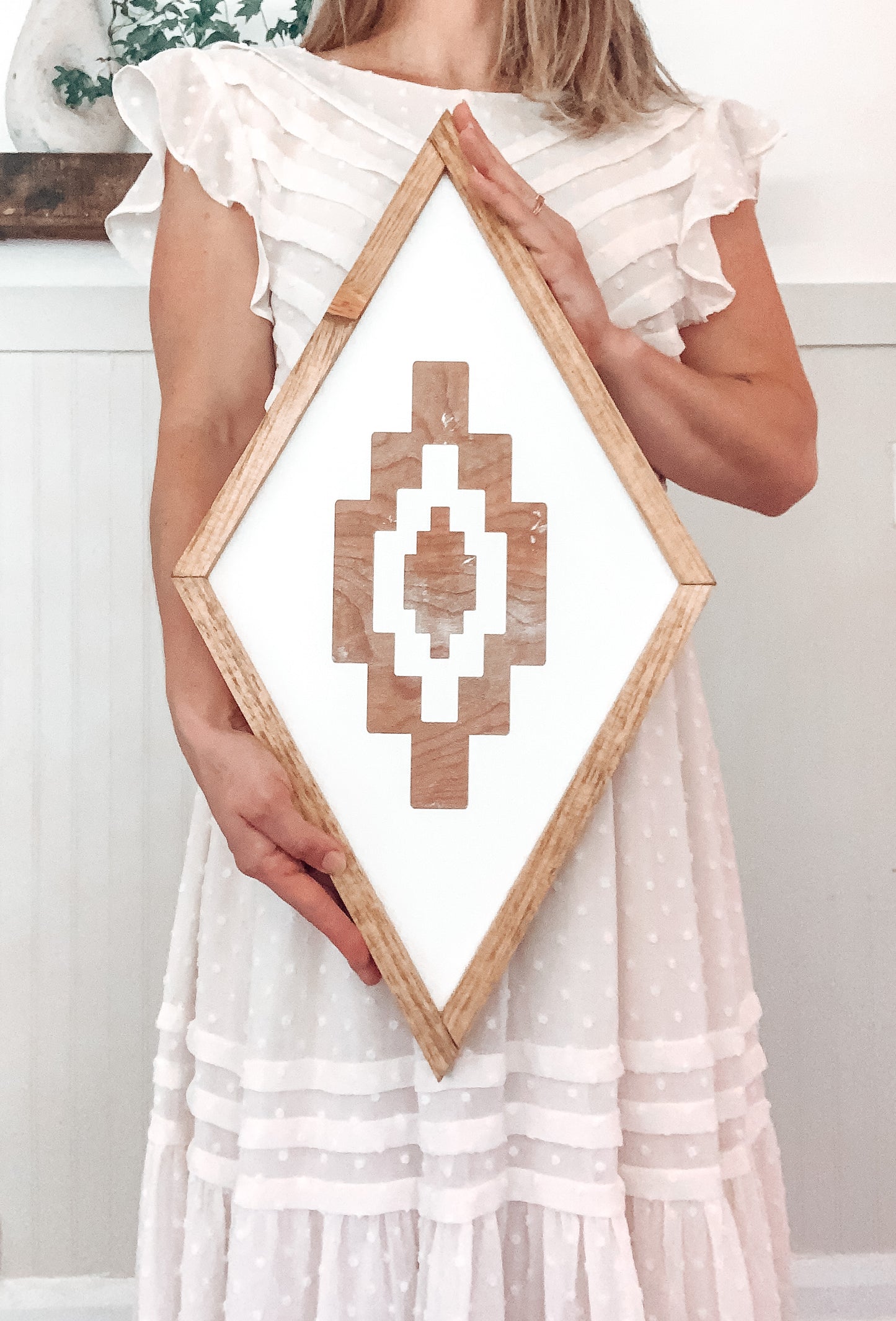 Baja | Boho Southwest Diamond Wall Sign