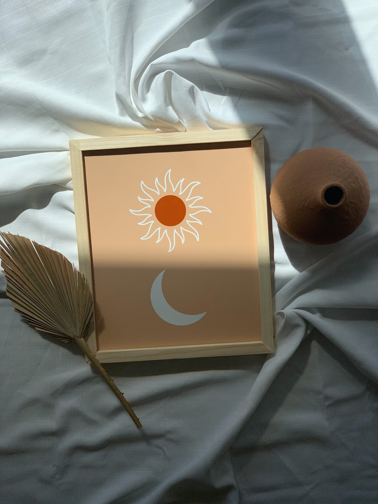 Sun + Moon | Boho Summer Wood Sign