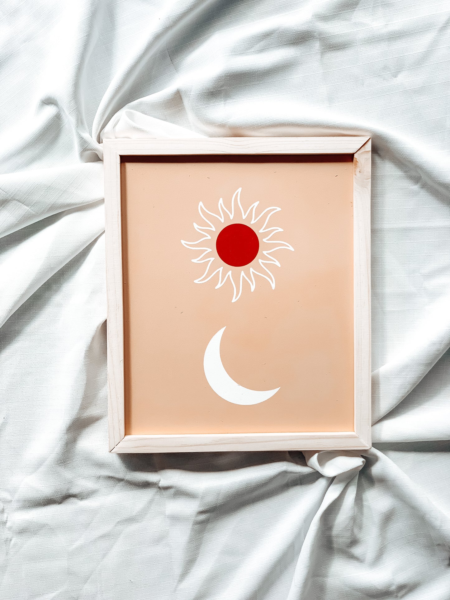 Sun + Moon | Boho Summer Wood Sign