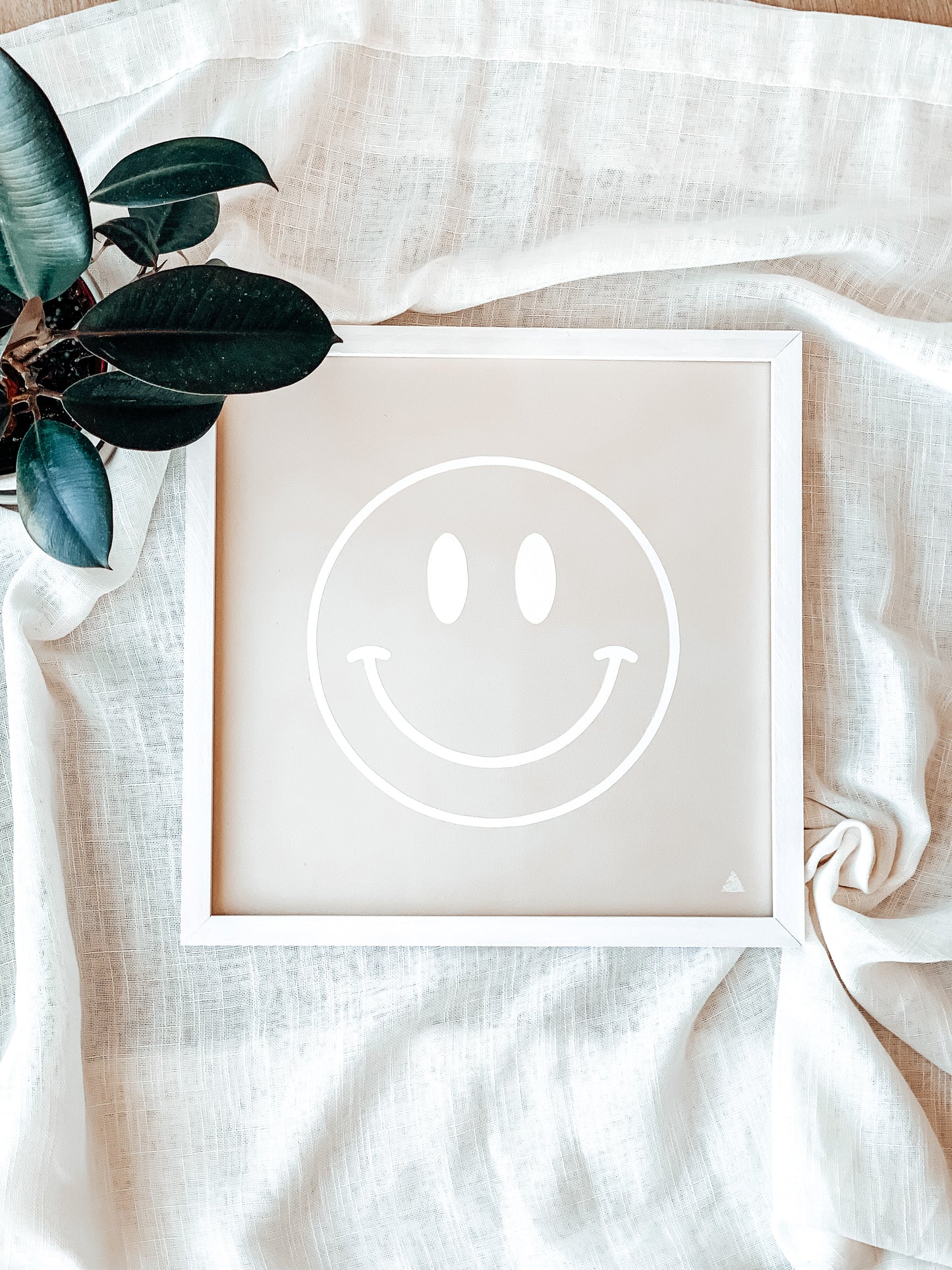 Happy Face Sign | Neutral Kids Room Sign