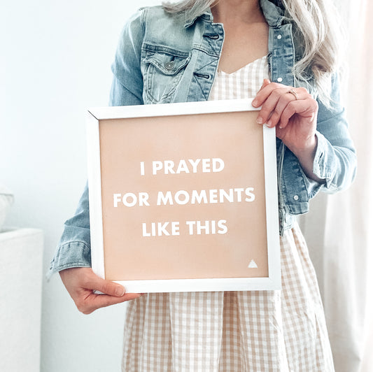 Moments Like This | Pink Kids Room Sign